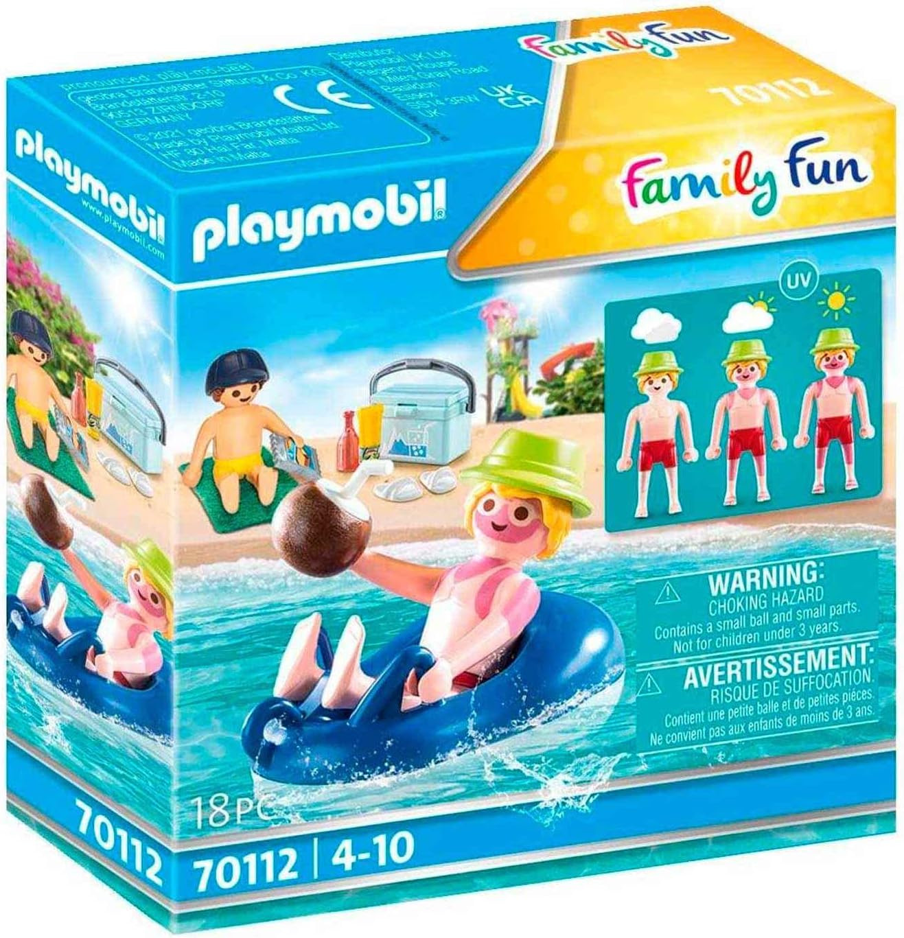 PLAYMOBIL 70112 - NADADOR CON FLOTADOR ( SE PONE MORENO CON EL SOL )