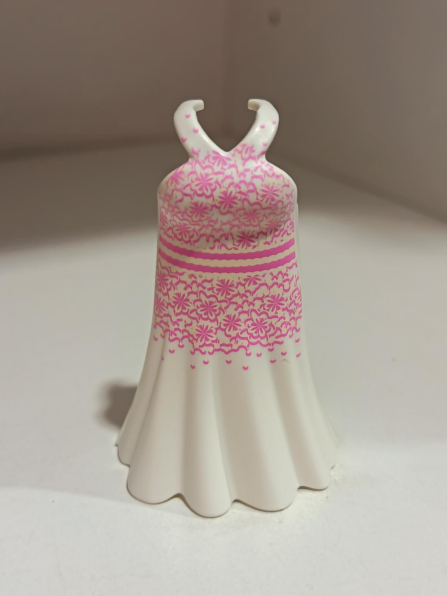 PLAYMOBIL VESTIDO DE FIESTA BLANCO CON TONOS ROSAS - 21/8/25