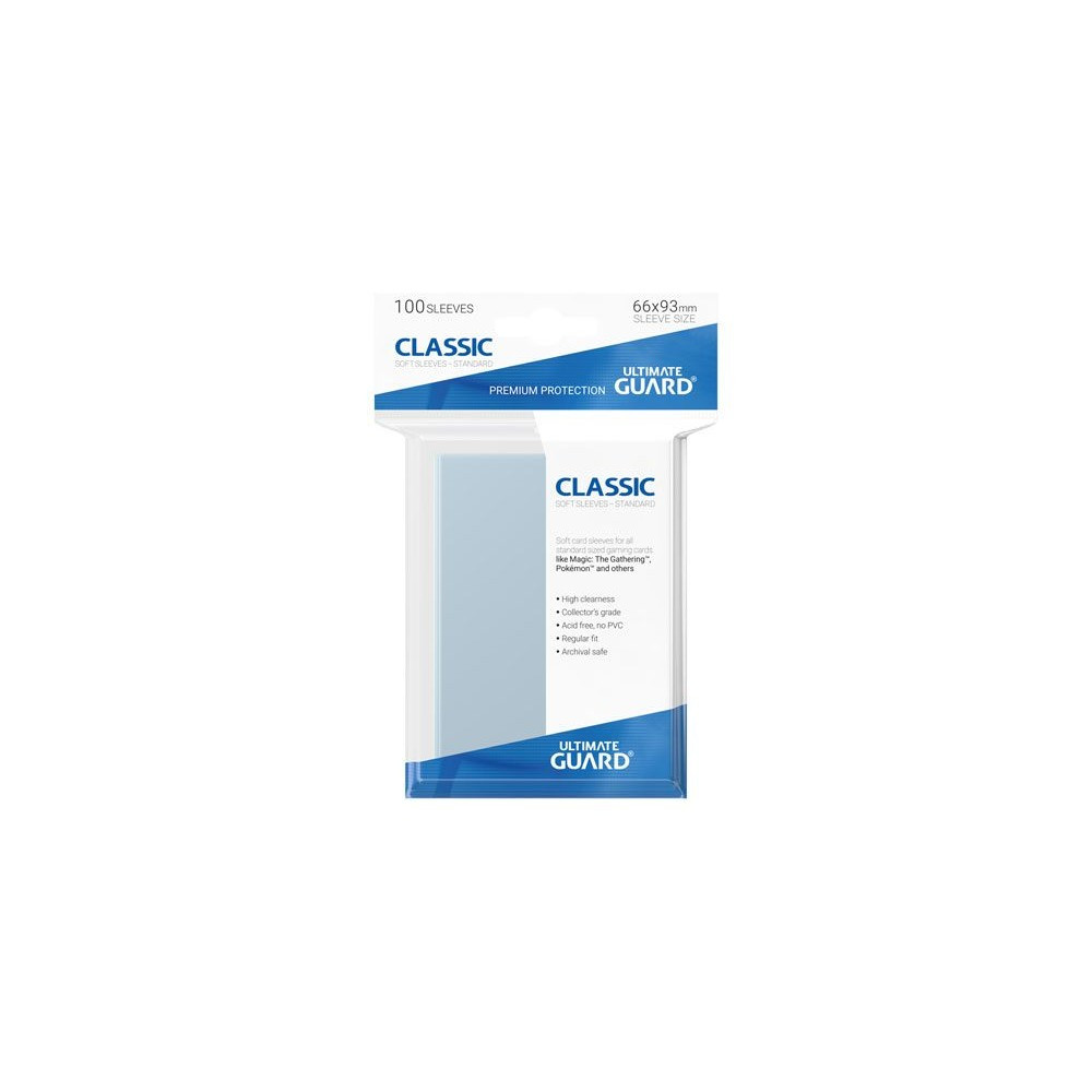 FUNDAS CLASSIC TRANSPARENTE TAMAÑO STANDARD 100 UD