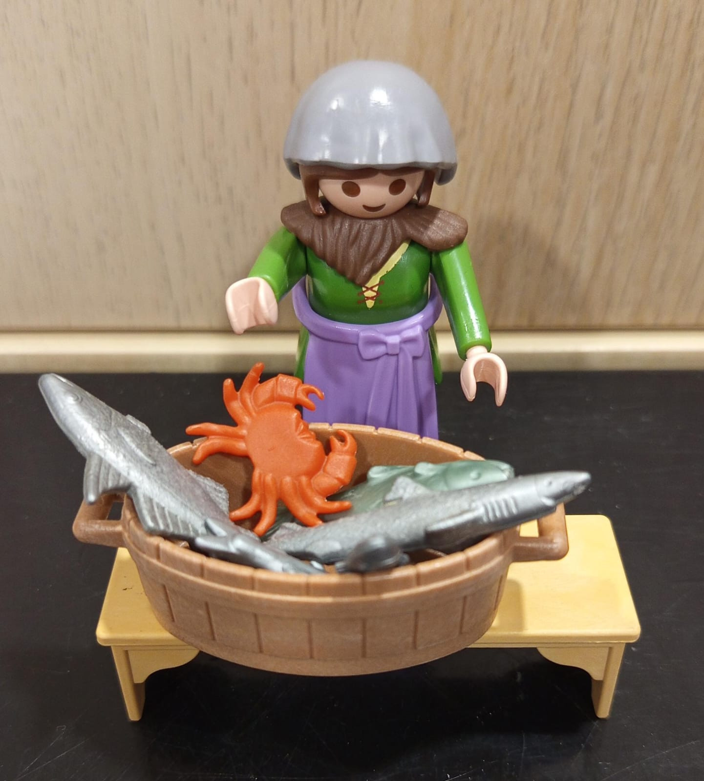 PLAYMOBIL ALDEANA , PESCADERA CON PECES Y CANGREJOS - 10/9/25