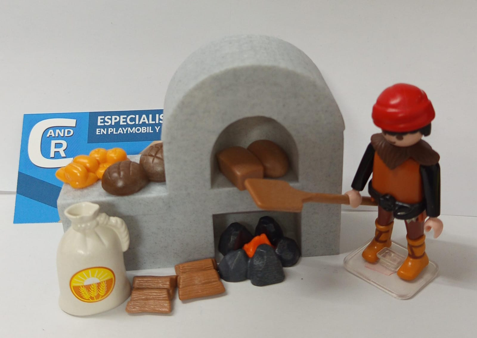 PLAYMOBIL PANADERO , ALDEANO CON HORNO, BELEN - 10/7/25