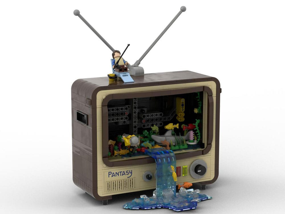 Kit de Construcción Original-Retro Series Vintage Television 19 cm