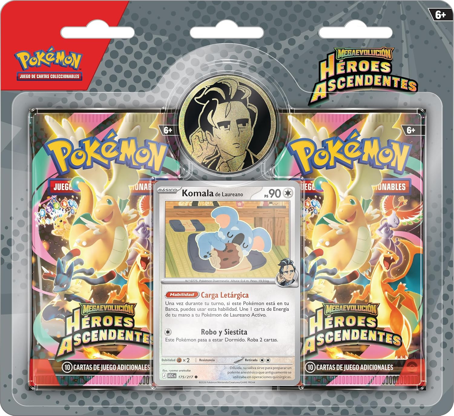POKEMON TCG - Blister 2 Sobres Enhanced Héroes Ascendentes