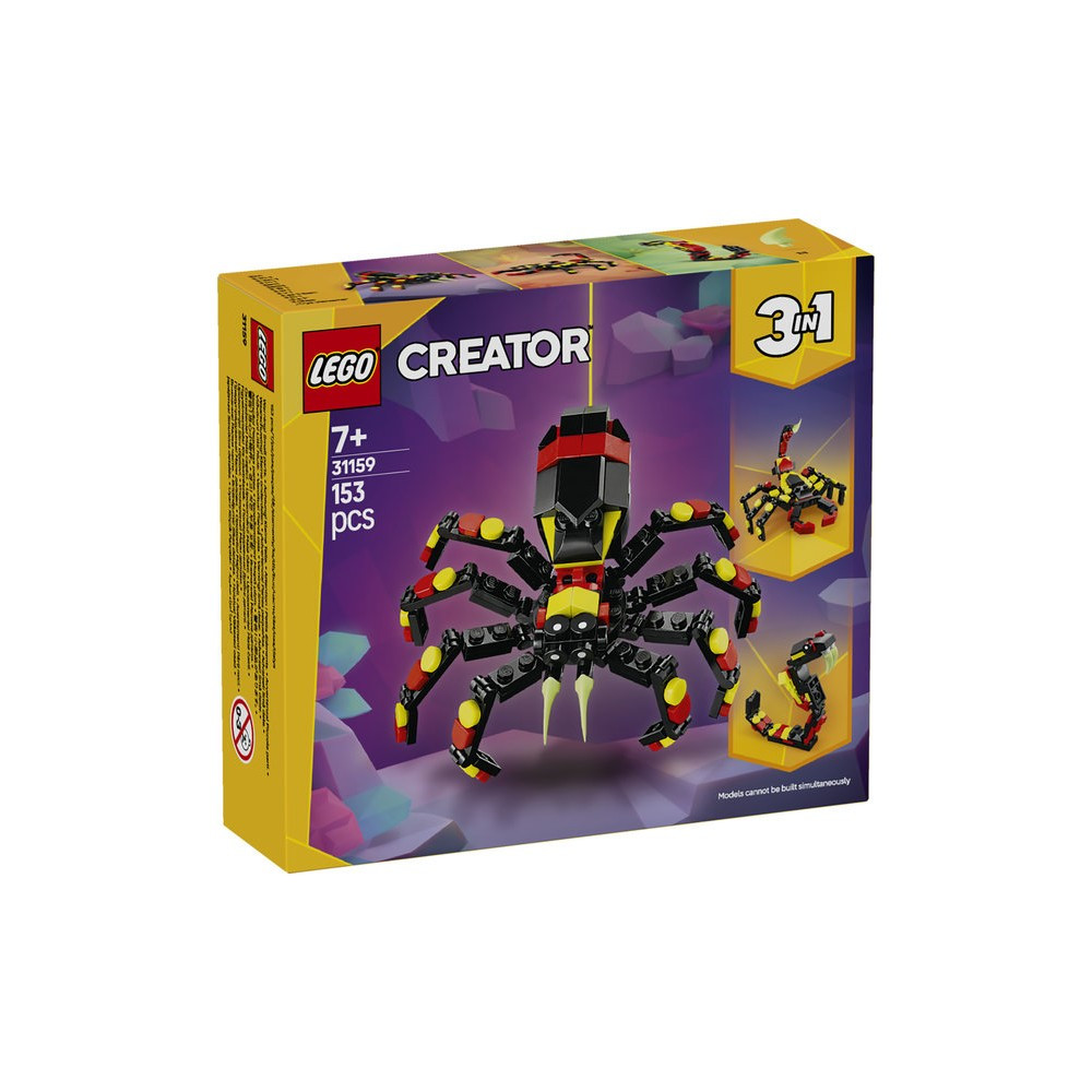 LEGO 31159 3 EN 1 CREATOR - FAUNA SALVAJE: ARAÑA MISTERIOSA
