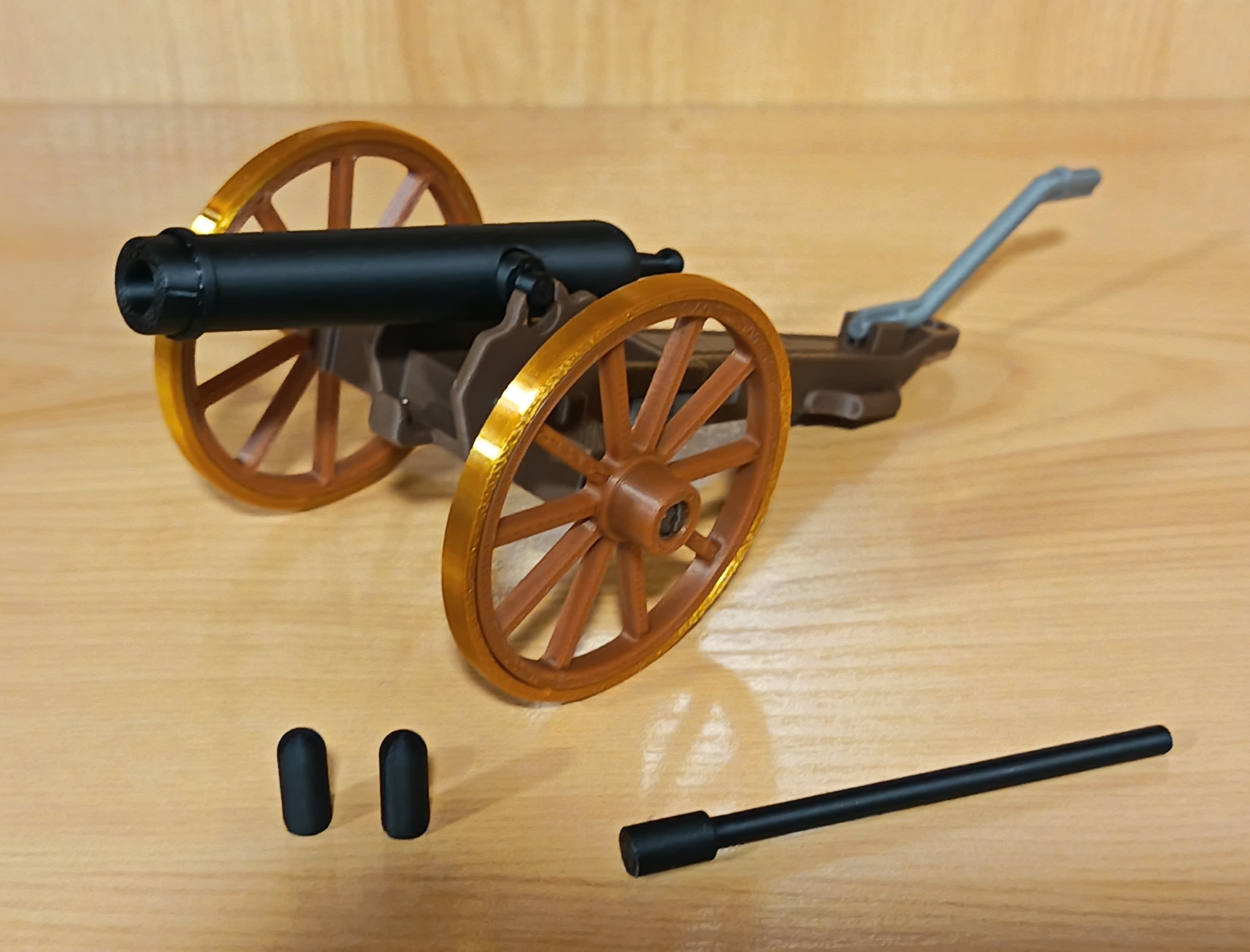 PLAYMOBIL CAÑON CLASICO REALIZADO EN 3D