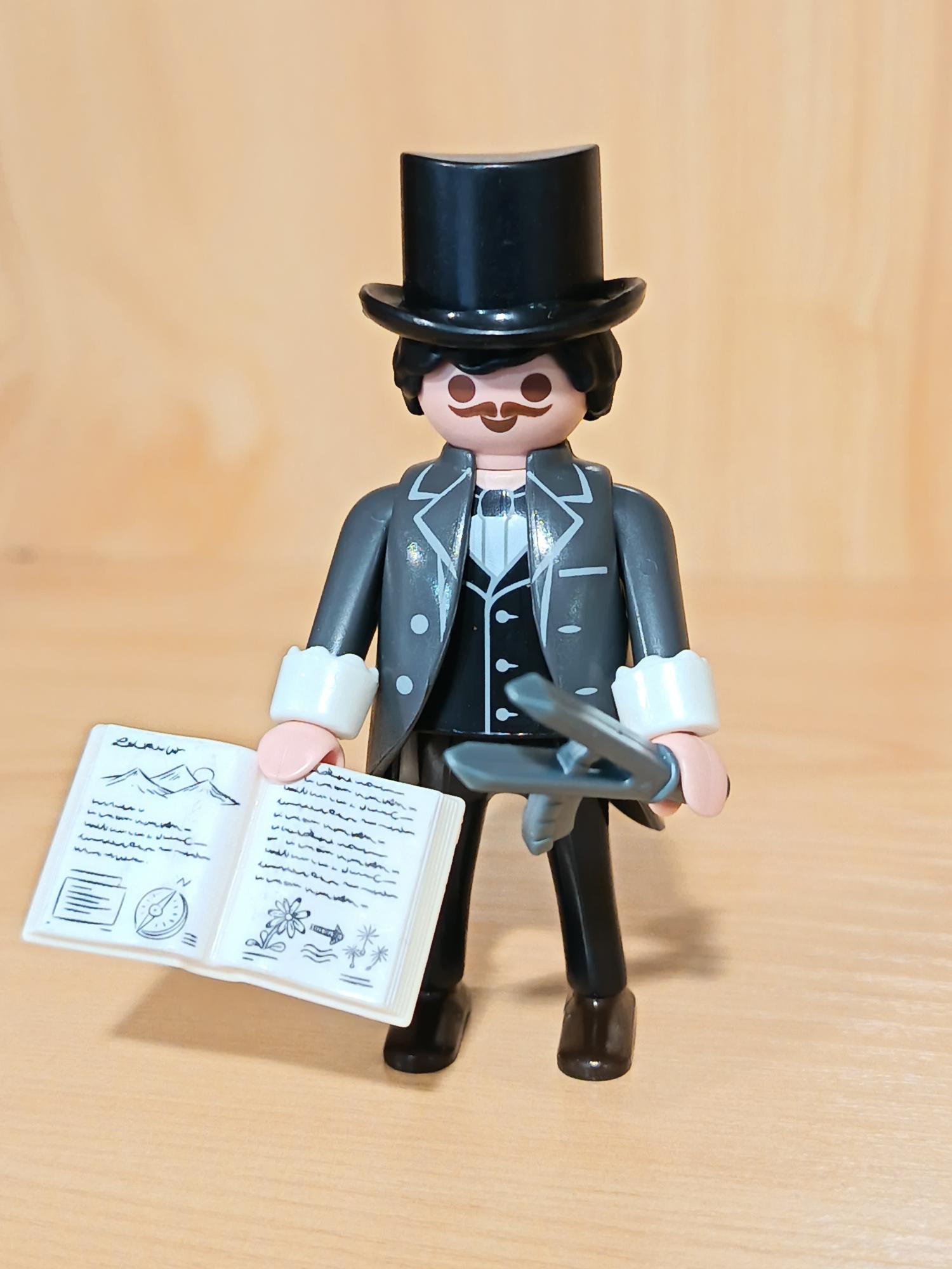 PLAYMOBIL FIGURA FRIEDRICH OTTO SCHOTT CON ACCESORIOS