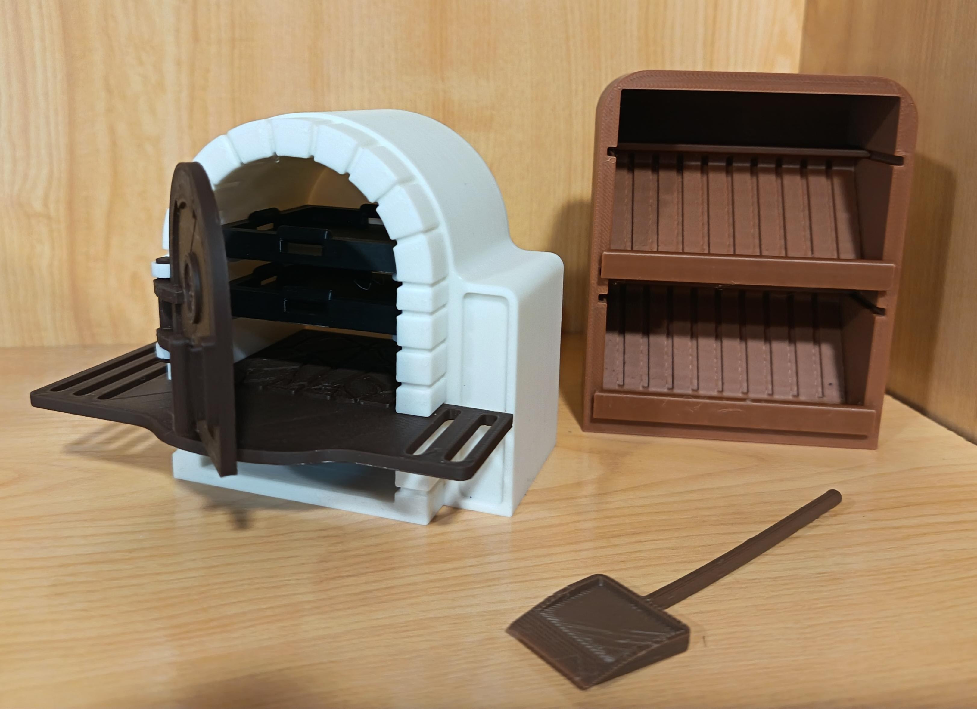 PLAYMOBIL HORNO DE PIEDRA Y MUEBLE PARA PANES