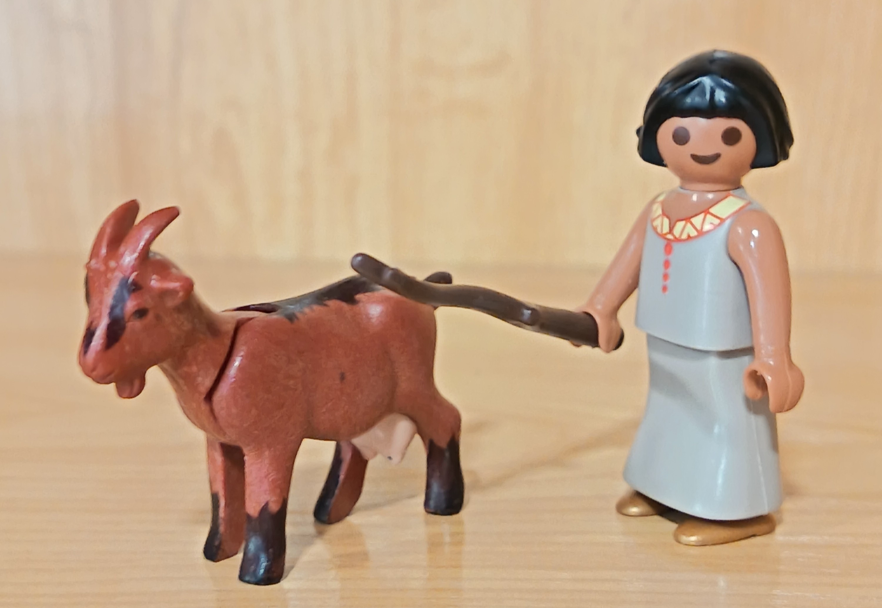 PLAYMOBIL NIÑA EGIPCIA CON CABRA, BELEN - 18/4/15
