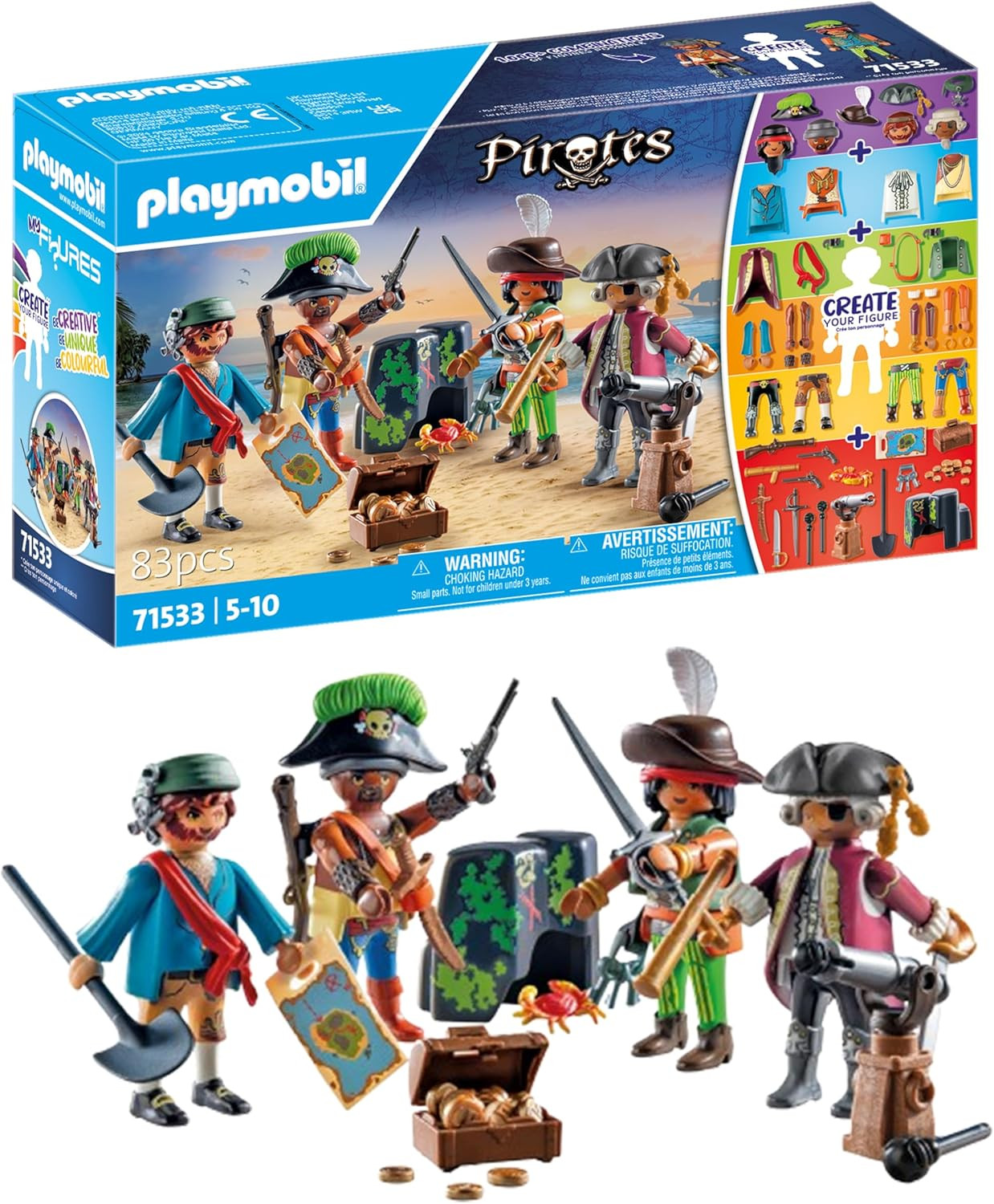 PLAYMOBIL 71533 MY FIGURES PIRATAS