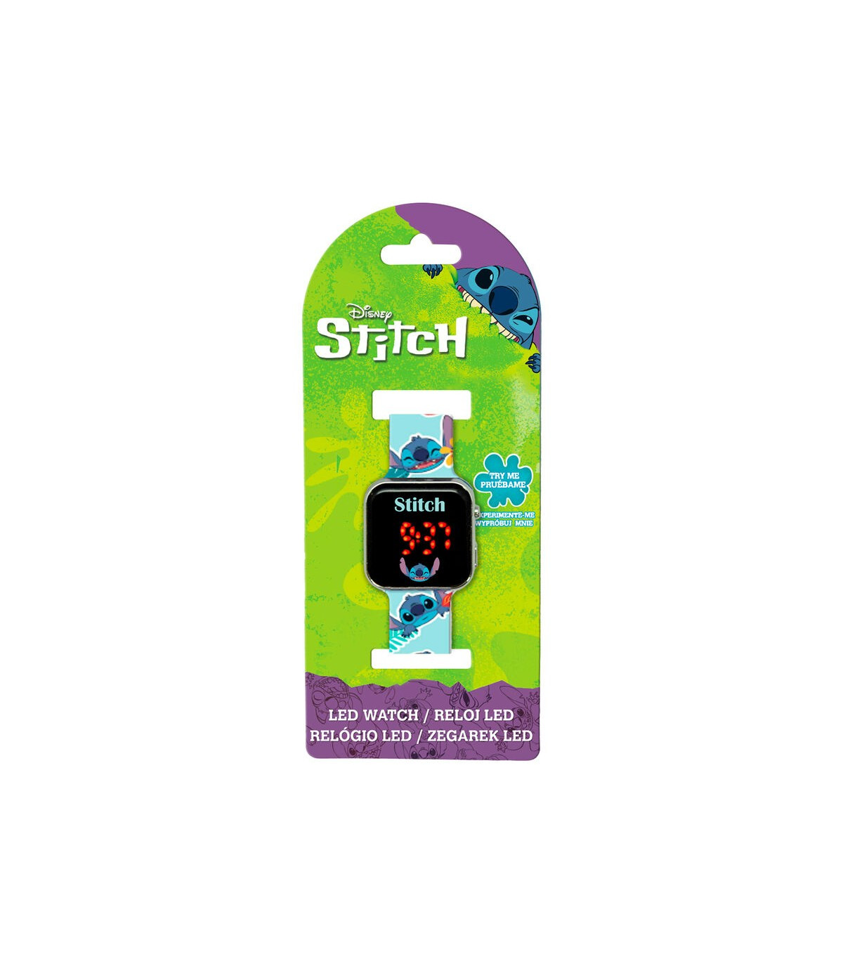 RELOJ LED STITCH DISNEY (FLORES)