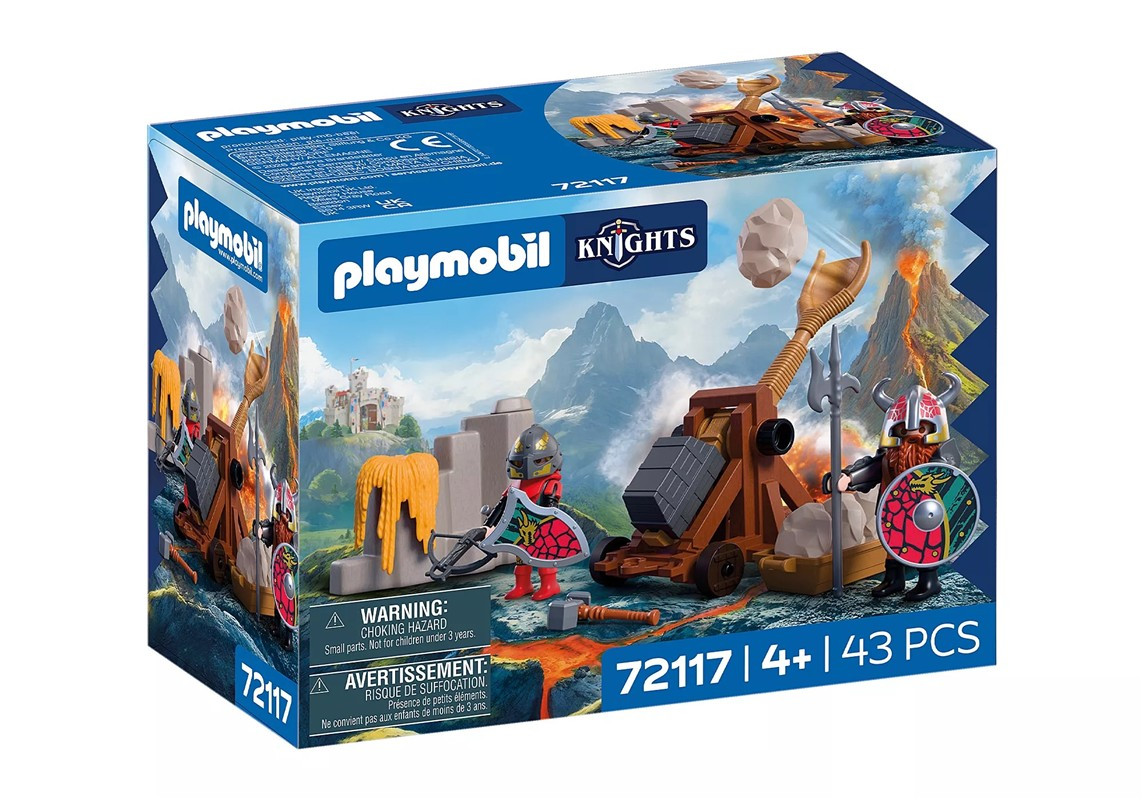 PLAYMOBIL 72117 CATAPULTA DE CABALLEROS DRAGON