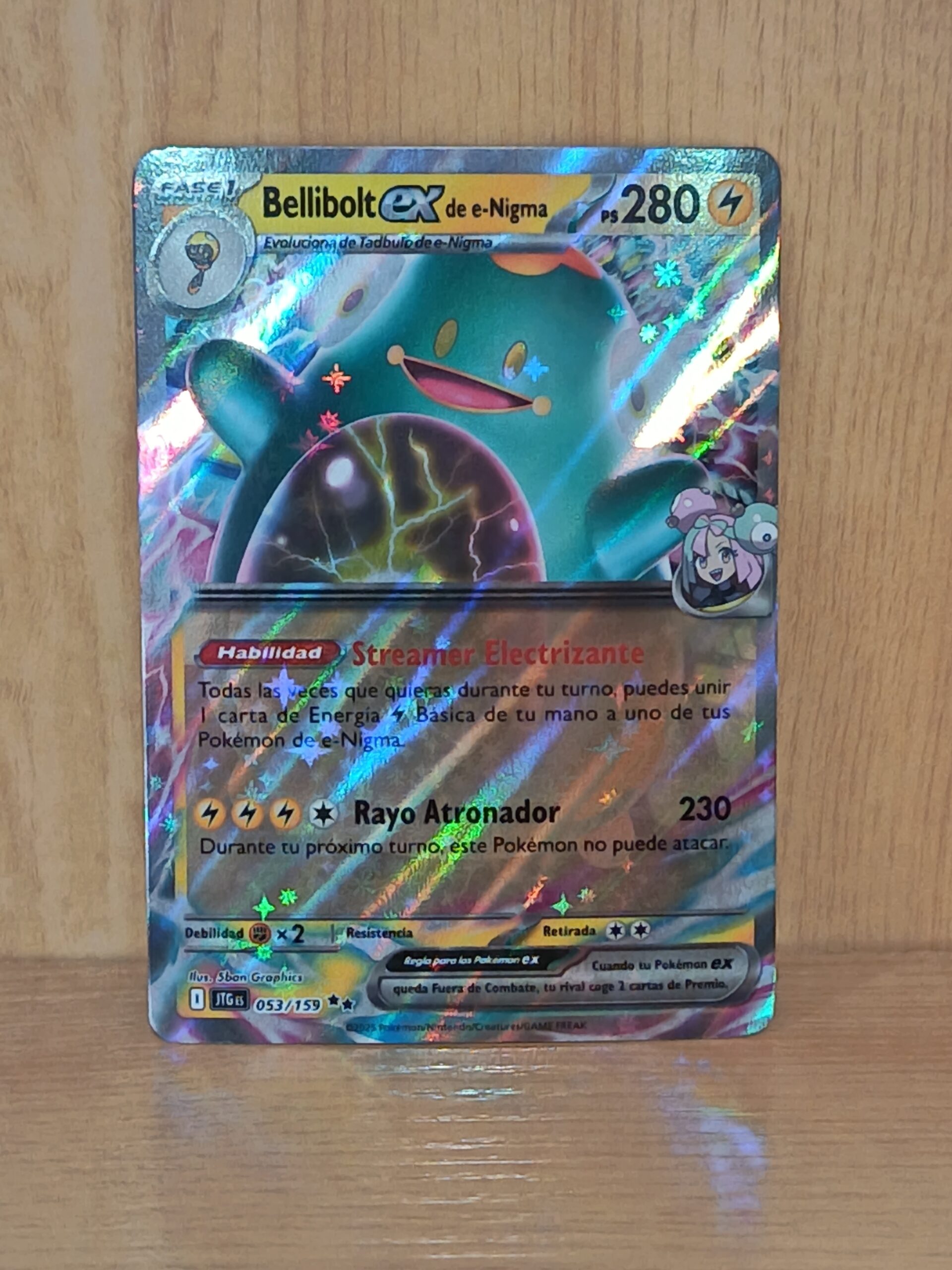 Carta Pokémon bellibolt ex  053/159