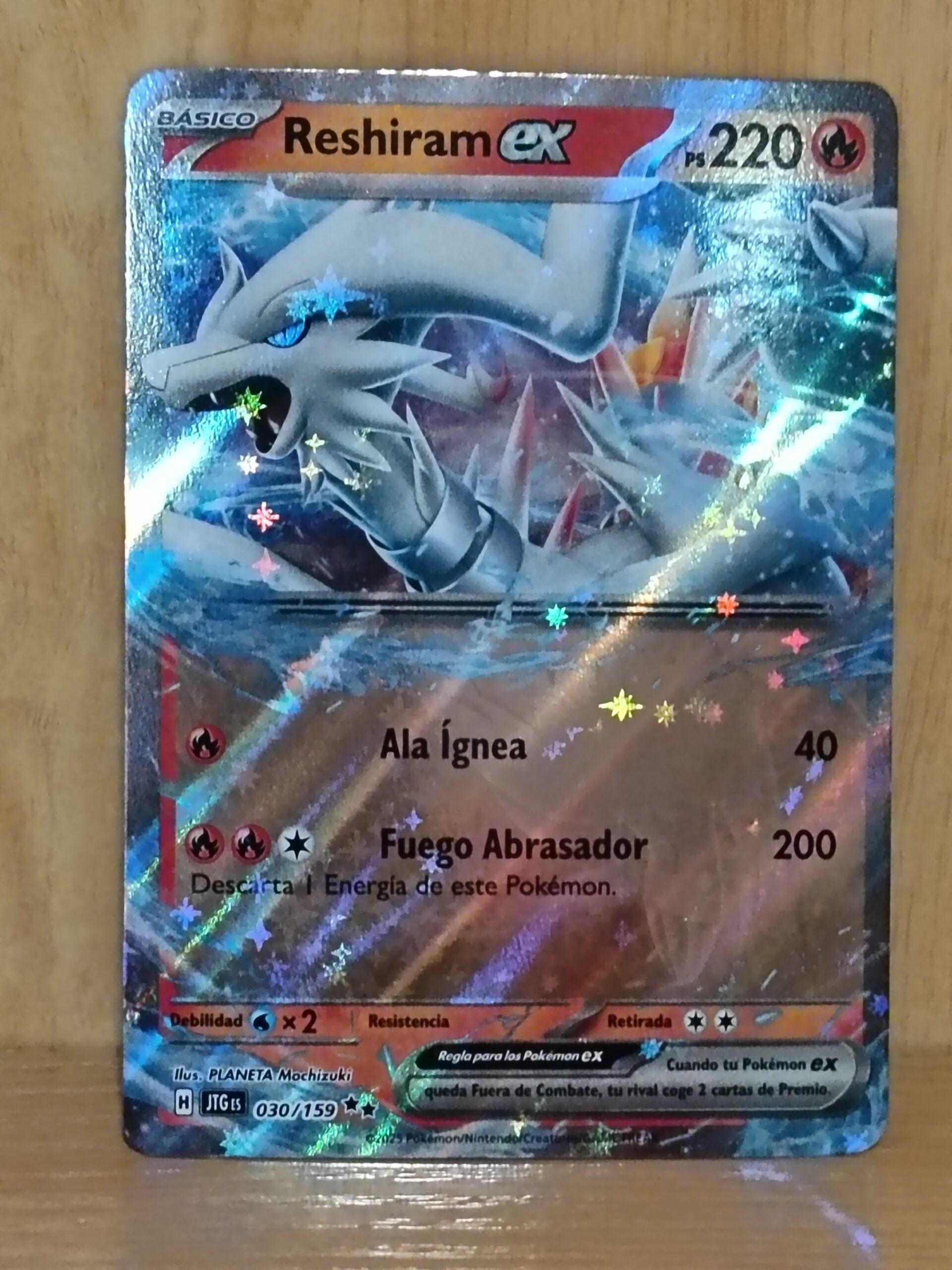 Carta Pokémon reshiram ex  030/159