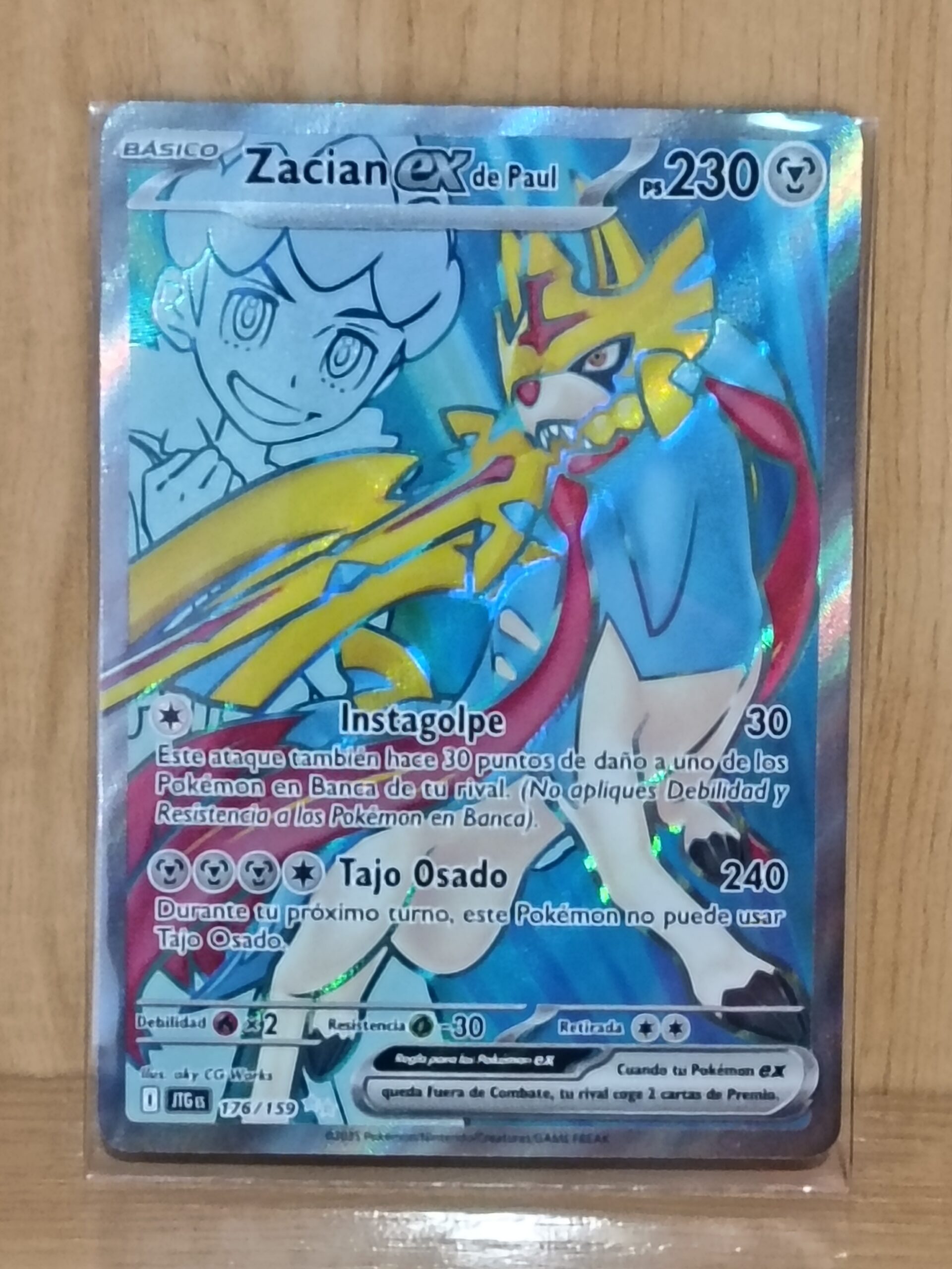 Pokemon carta zacian ex de paul 176/159