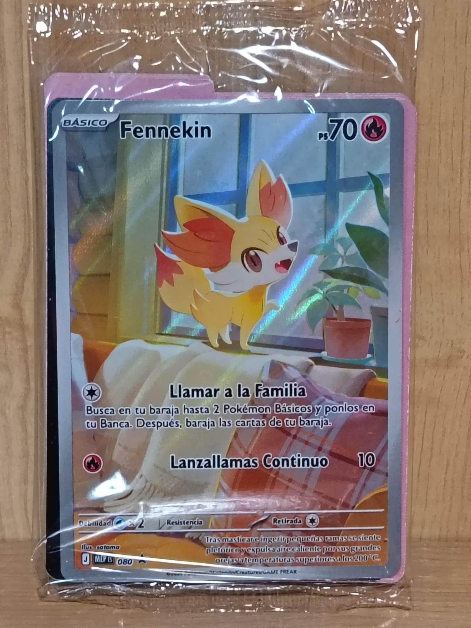 Carta Pokémon fennekin 080 español