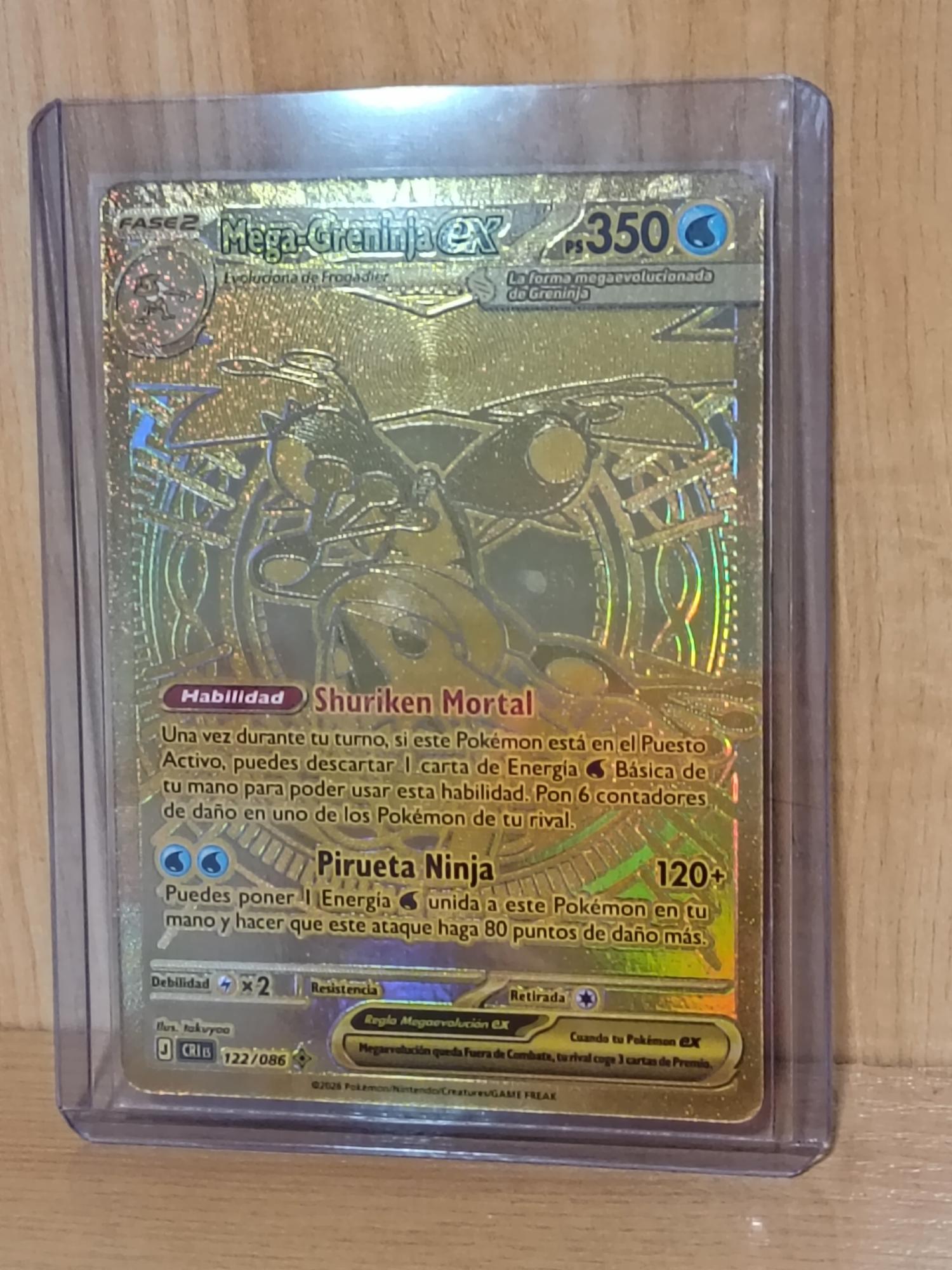 Carta Pokémon Mega-Greninja EX CRI 122/086