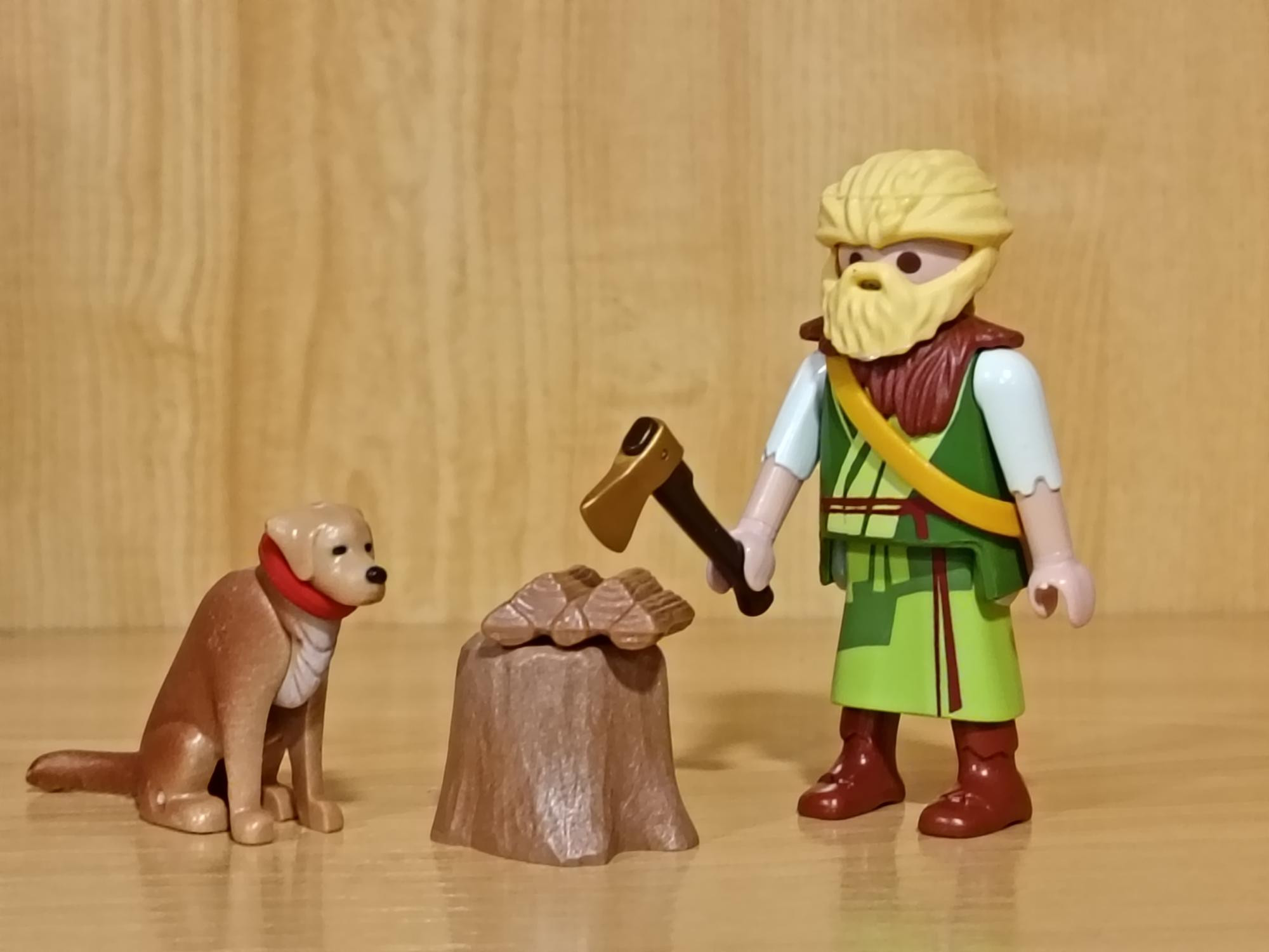 PLAYMOBIL BELEN ,LEÑADOR CON SU PERRO - 22/7/26