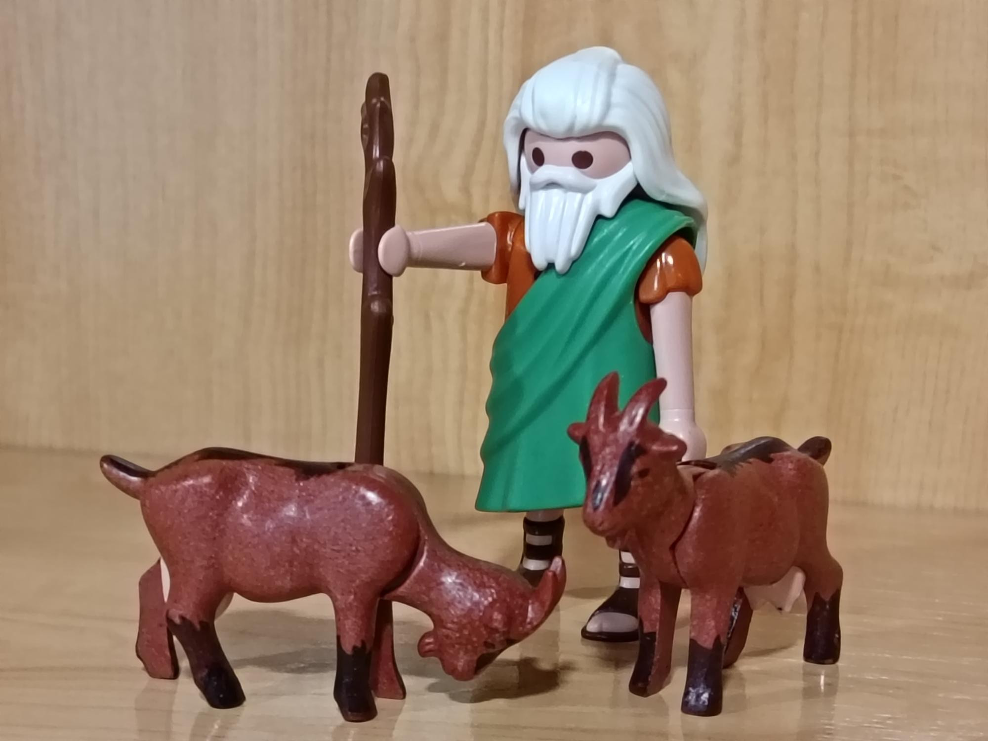 PLAYMOBIL BELEN ,ALDEANO , PASTOR CON CABRAS - 22/7/26