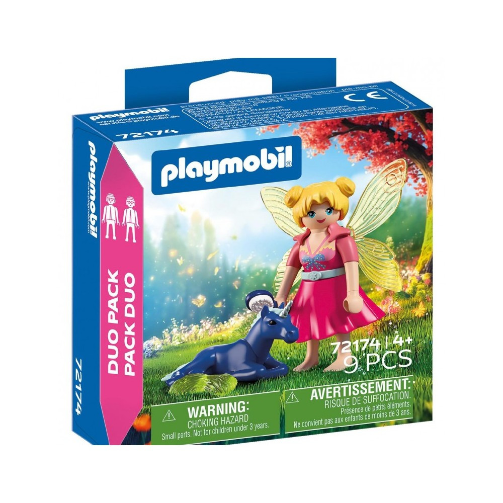 PLAYMOBIL DUO PACK 72174 - HADA CON CACHORRO DE UNICORNIO