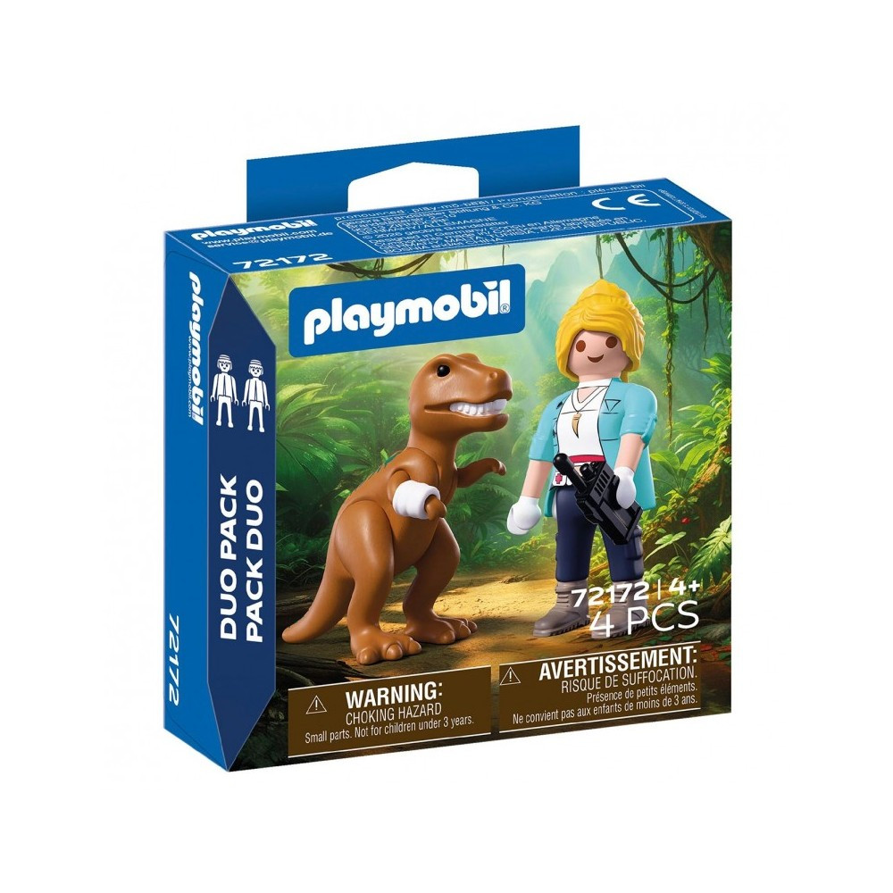 PLAYMOBIL DUO PACK 72172 - CRIADORA CON PEQUEÑO T-REX